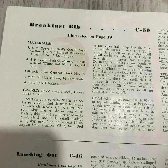 Vintage 1950 Clark's J&P Coats Knit Crochet Patterns Girl Boy Babies Book 500 - Picture 4 of 6